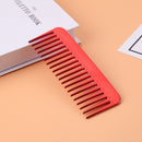 Wide Tooth Combs Detangling Reduce Hair Loss Salon Brush Hair Care (Red)