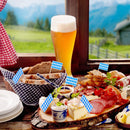 Oktoberfest Balloons German Beer Festival Decorating Set Insert Card Banner Flag