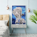 5D Rhinestone Pictures DIY Tigress Full Round Drill Diamond Painting Artwork Kit