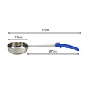 Pizza Spread Sauce Ladle Flat Bottom Kitchen Cooking Spoon (Blue 8 Ounce)
