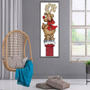 Subcross Stitch 14CT Cotton Thread Christmas Deer DIY Counted Embroidery