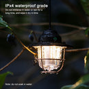 Retro LED Lanterns Hanging Emergency Outdoor Tent Camping Light (Black) Newly