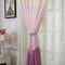 2PCS Wide Strip Shading Curtain Bedroom Semi Blackout Purdah(Purple)