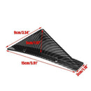 Car Carbon Look Shark Fins Spoiler Wing Lip Car Rear Bumper Diffuser Kit