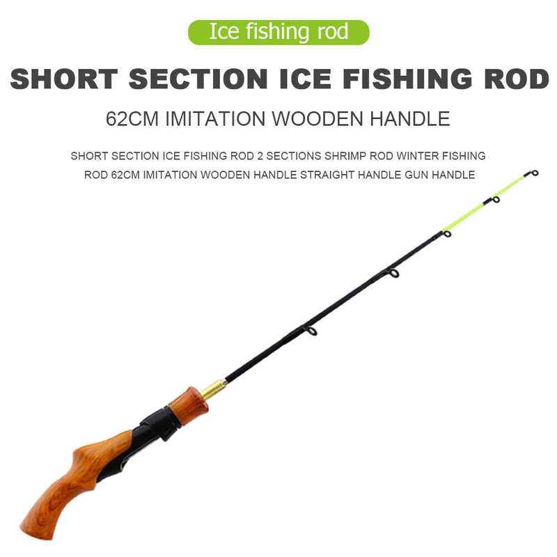 Ice Fishing Rod River Shrimp Winter Carp Fishing Pole Tackle (Gun Handle) Newly