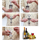 1pcs Stainless Steel Bottle Opener Waiter Metal Red Corkscrew Corkscrew Bottles