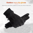 Winter Warm Men Fleece Full Finger Non-Slip Gloves for Outdoor Sport  Motor