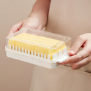 Butter Cutting Storage Box Cheese Slicer Tray w/ Lid Keeper Food Container Newly