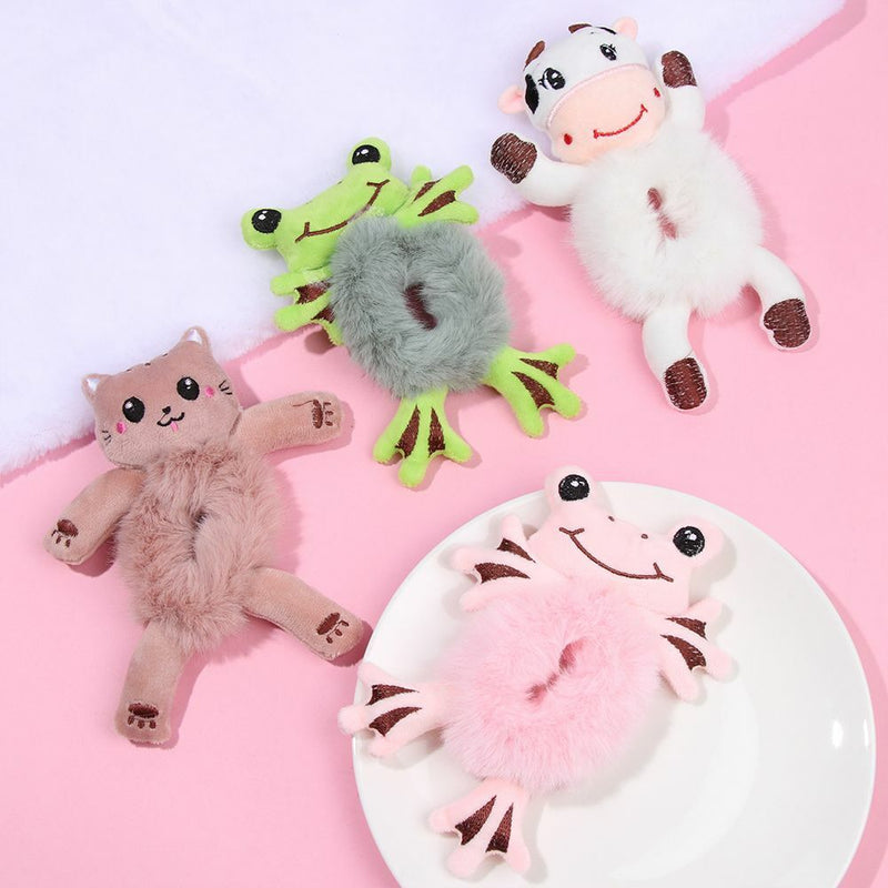 Elastic Ponytail Decorate Animal Hair Ties HairHoop Headband Plush HairBands