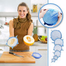 niversal Silicone Suction Lid-bowl pan cooking pot lid-silicon Blue