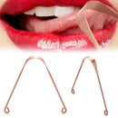 Oral Hygiene Copper Tongue Scraper  Cleaner Dental Cleaning Stainless Steel