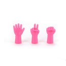 6pcs Cute Knitting Needles Point Caps Gesture Shape Needle Tip Stopper Protec