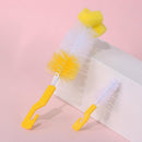 Home Head Spout Cup 360-degree Clean Sponge Bottle Brush Rotating Baby Nipple