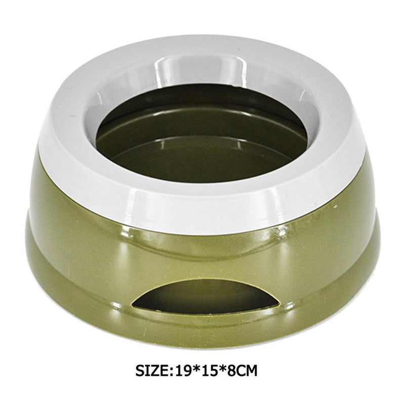 Cat Dog Drinking Bowl Travel Puppy Drink Water Feeder Pet Supplies (Green) Newly