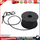Elastic Reflective Outdoor Camping Tent Rope with Carabiner Hook (Black) Newly