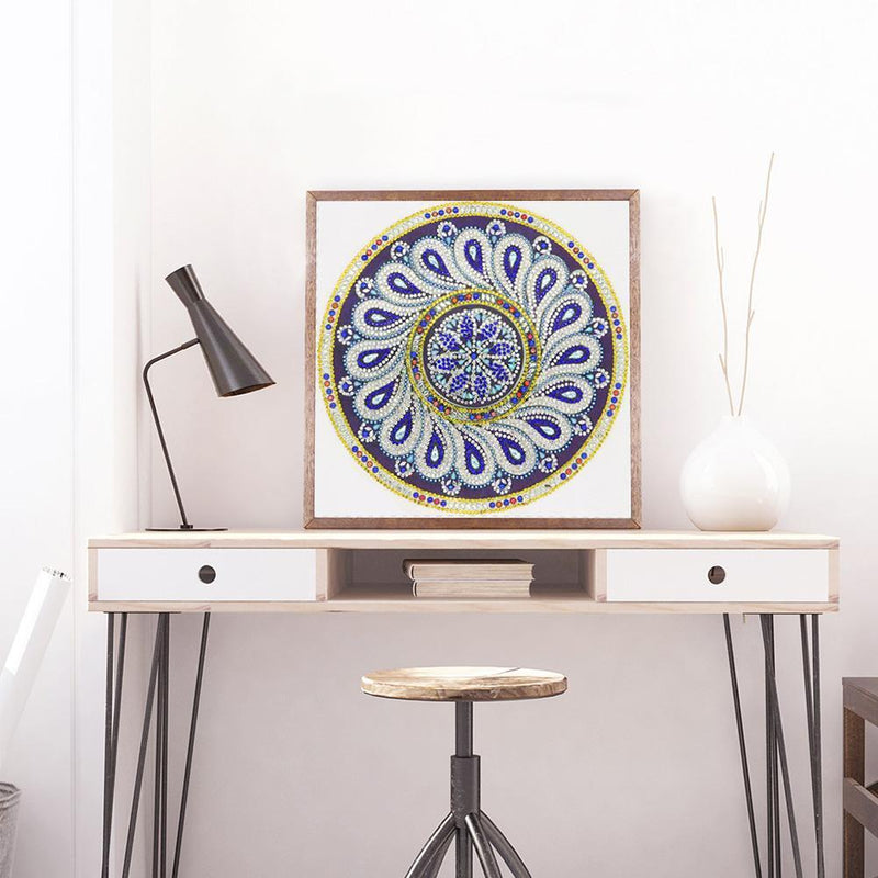 5D DIY Special Shaped Diamond Painting Mandala Cross Stitch Kits (R8349) Newly