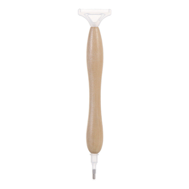 Head 5D Diamond Painting Point Drill Pen Wooden Handle Diamond Painting Tool
