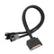 Sleeved SATA 15Pin to 2 Way 3Pin 4Pin Fan Power Adapter Extension Cable