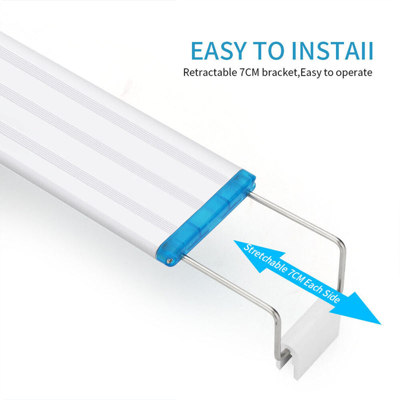 Aquarium Light Bar LED Fish Tank Clip Lamp Plant Grow Lighting (38cm US) Newly