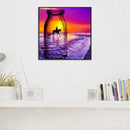 5D DIY Full Drill Diamond Painting Bottle Scenery Cross Stitch Kit Home Decor