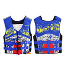 Children Buoy Life Vest Swimming Boating Fishing Waistcoat Jackets (Blue L)
