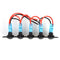 Waterproof 5 Gang Blue LED Rocker Switch Panel 12V 20A 24V 10A for Car Boat