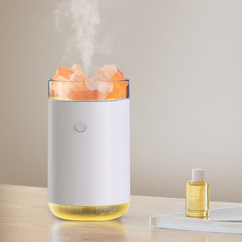 Salt Stone Humidifier 260ml Portable Cooler Mist Maker Essential Oil Diffuser