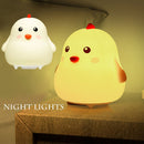 Rechargeable Touch Sensor Silicone Cute Table Lamp Chick Night Lights