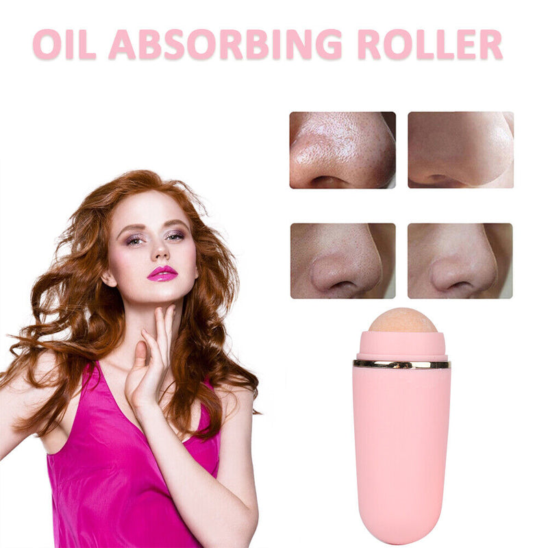 Face Volcanic Stone Blemish Remover T-zone Oil Removing Absorbing Roller St