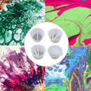 4pcs Split Color Mixing Cup for Art Paints 5 Channels Pouring Cup White (5)