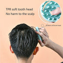 #A Silicone Hair Washing Brush Bathing Itching Head Scalp Massage Shampoo Comb