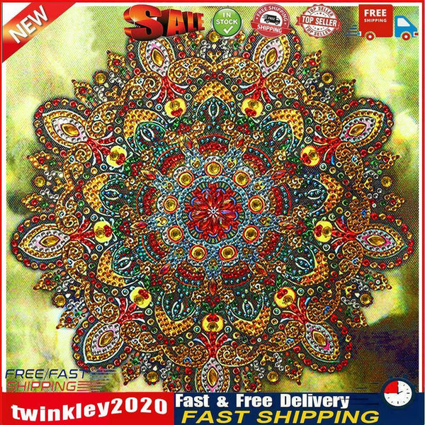 5D DIY Partial Special Shaped Drill Diamond Painting Mandala Decor (YK182) Newly
