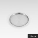 Camping Plate Stainless Steel Tableware Food Container Picnic Dish (14cm) Newly
