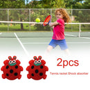 2pcs Cartoon Animal Silicone Racquet Tennis Racket Anti Shock Absorber (E)