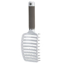 Portable Curved Ribs Scalp Massage Comb Fluffy Styling Brush (A White) Newly