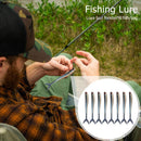 8pcs Soft Fish Fork Tail Fishing Lures Artificial 1.7g 8cm Bionic Baits (D)