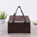 Lunch Cooler Bag Picnic Thermal Insulated Zip Drink Food Packs (Coffee) Newly