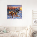 Oil Paint By Numbers Picture DIY Drawing Farmhouse Deer Acrylic Paint Decor Art