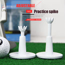 2pcs Rubber Golf Tees Home Driving Ranges Mats Practice Golf Ball Holder Tees