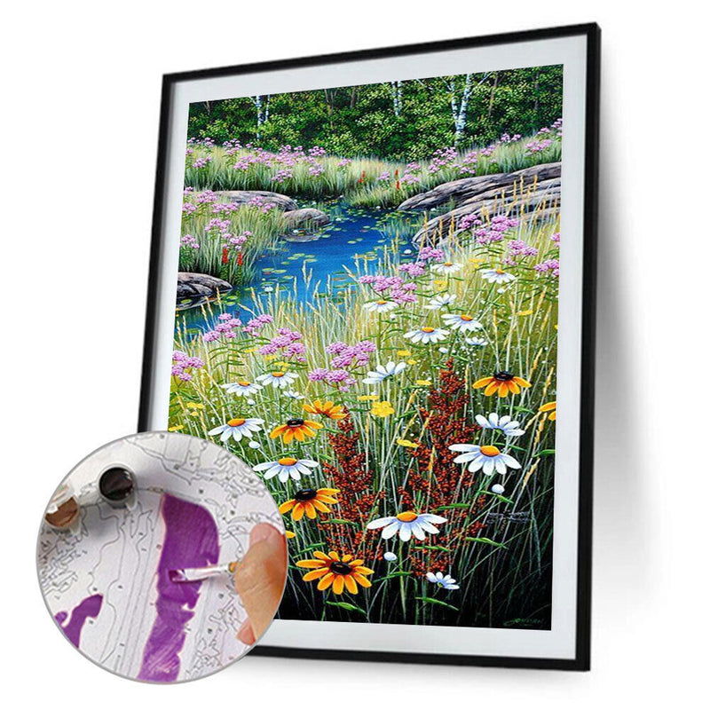 Paint By Numbers for Adults Beginner Flower Home Wall Living Bedroom Decoration
