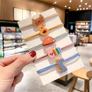 Hair Ponytail Holders Elastic Rubber Bands Dinosaur Hair Ties Flower Hair Rope
