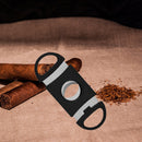 Pocket Size Cigar Cutter Stainless Steel Guillotine Double Cut Blade Scissors