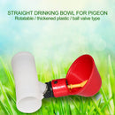 Pigeon Automatic Nipple Drinking Cup Quail Bird Chicken Drinker Bowl (Red) Newly