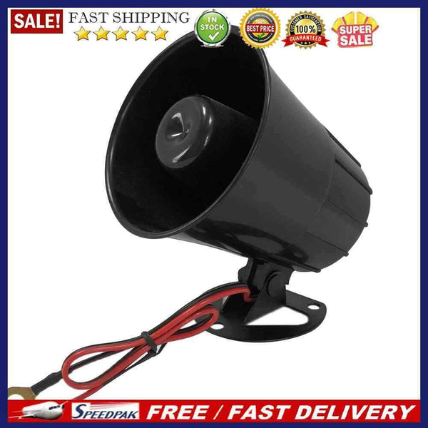 125dB Loud Alarm Siren Electric Horn Universal for Car Motorcycle Truck 12V 2