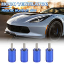 4pcs Racing 1 inch 6mm Aluminum Billet Hood Vent Spacers Riser Kits Univers