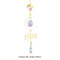 #A Crystal Wind Chime Butterfly Moth Prism Windbell Pendant Bedroom Decorations