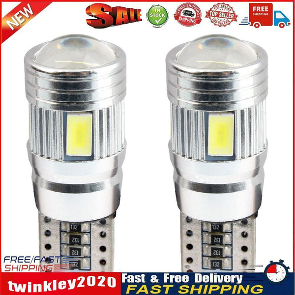 2pcs T10 6SMD 12V Car LED Bulb Auto Vehicle Clearance Lamp Headlight Light Newly