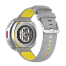Silicone Strap for Polar Vantage V2 Watch Band Replacement (Grey Yellow)