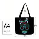 Dog Printed Shoulder Shopping Bag Casual Large Tote Handbag (40*40cm)