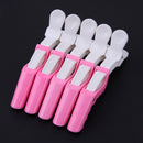 5x Alligator Hair Clips Salon Hairdressing Claw Clamp Salon Hairpins (Pink)